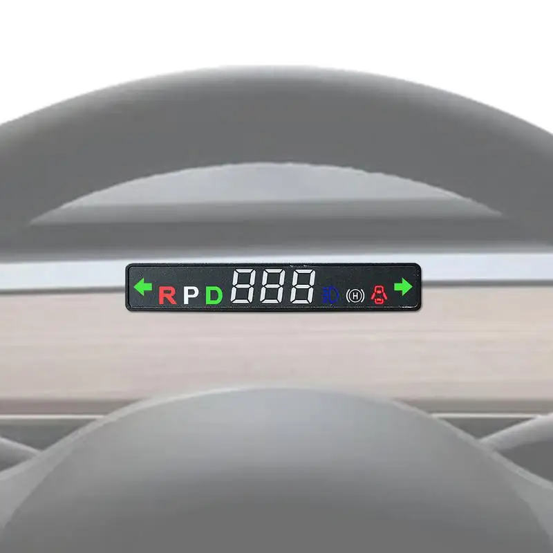 

Дисплей на лобовое колесо для модели Y/3, Многофункциональный Автомобильный плеер с автоматическим HUD, водонепроницаемый экран на рулевое колесо, дисплей скорости переключения передач