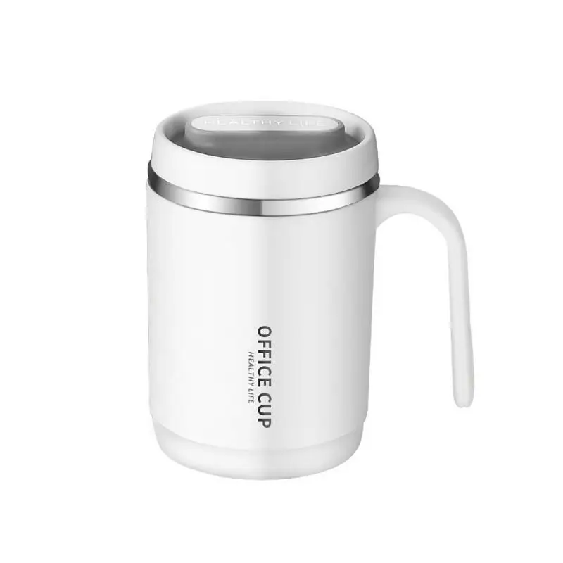 

Insulated Water Cup Large Caliber Corrosion Resistance Stainless Steel Straw Cup Comfortable Grip Large Capacity Office Bottle