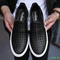 men oxfords genuine leather mens casual shoes luxury brand fashion breathable shoes hand woven shoes antiskid simple shoes