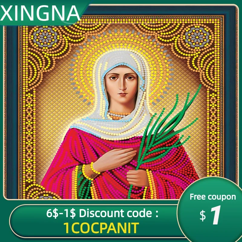 

Full Round Drill 5D DIY Diamond Painting "Religious figure" 3D Canvas Embroidery Cross Stitch 5D Home Decor Gift 30*40CM
