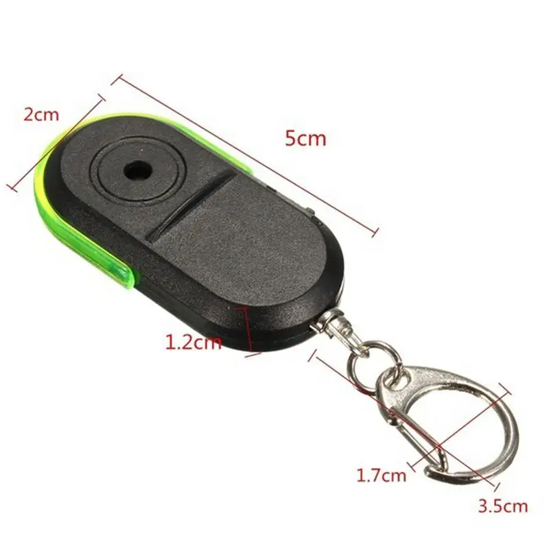 LED Whistle Key Finder Flashing Beeping Sound Control Alarm Anti-Lost Key Locator Finder Tracker With Key Ring In Stock images - 6