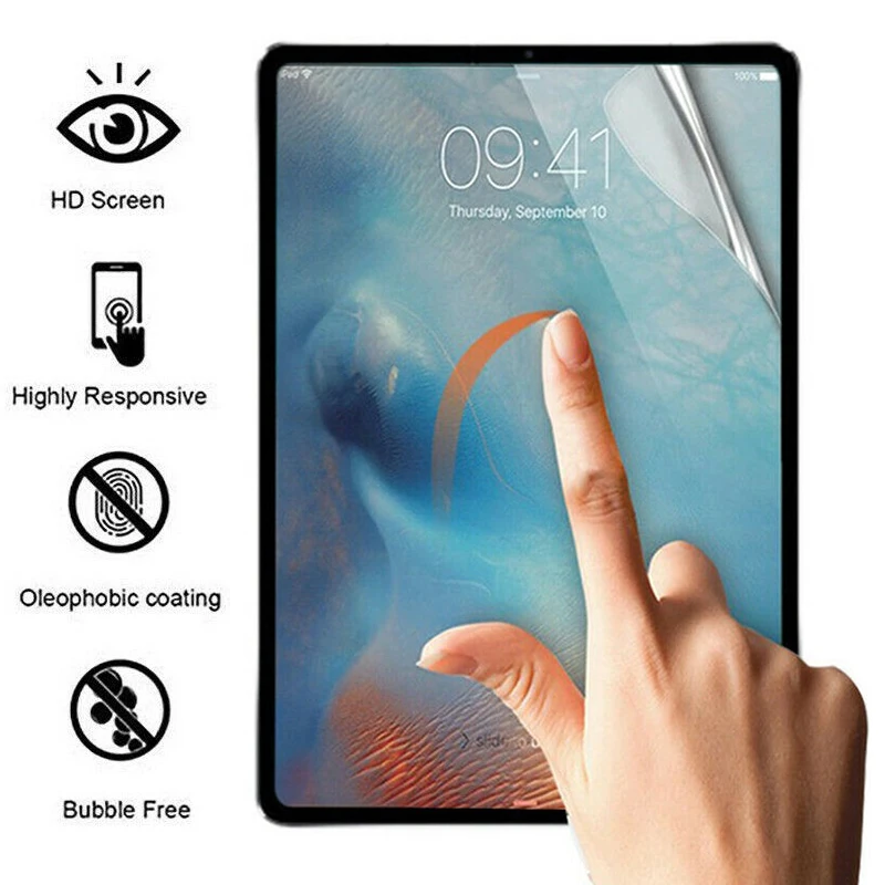 Soft Hydrogel Film For iPad 10.2 9/8/7 Generation Mini 6 5 Air 4 3 2 1 Screen Protectors For iPad Pro 9.7 2017 2018 Pro 11 2021