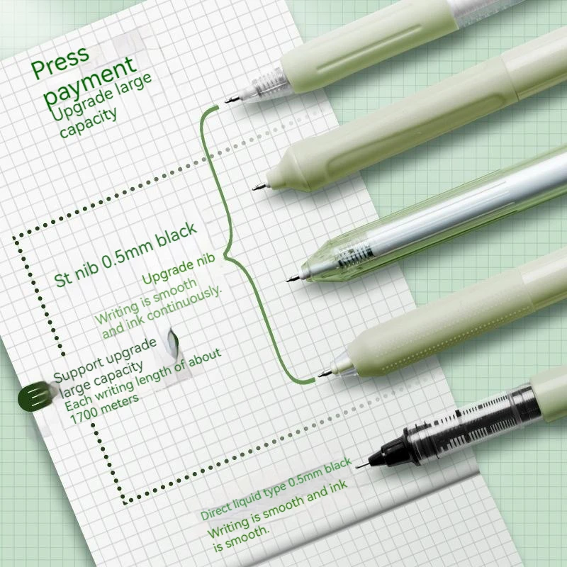 

Blue Fruit Set Brush Dedicated Quick Drying Press Neutral Pen St High Appearance Horizontal Press Type Brush Lift Black