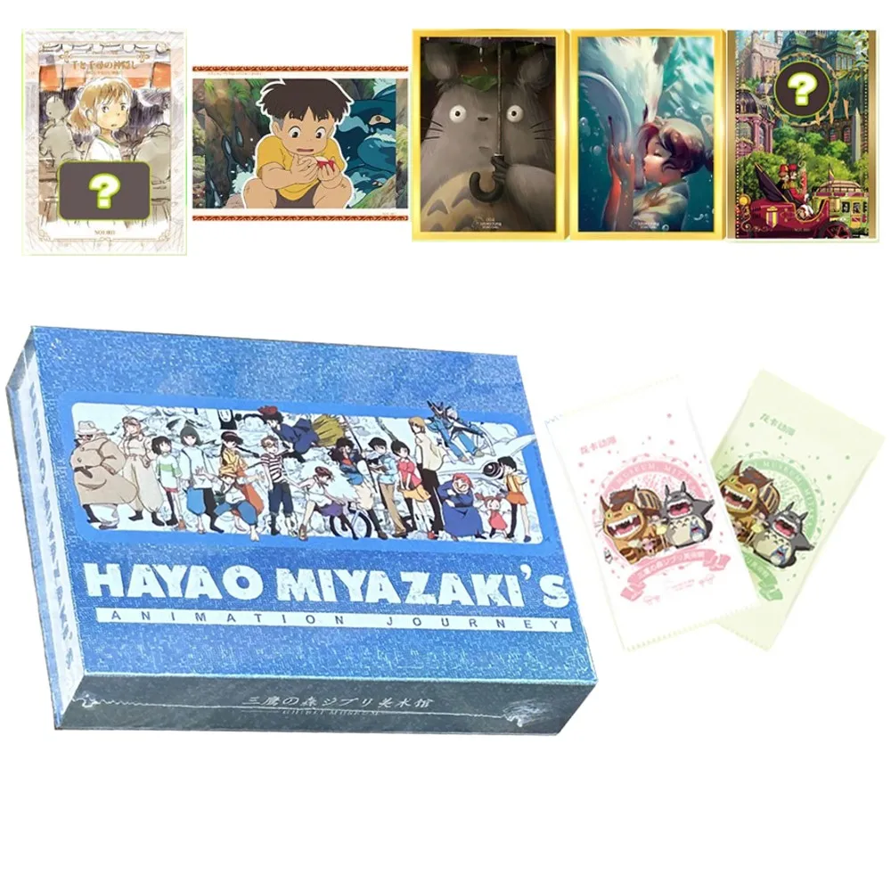 

New Anime The Studio Ghibli Hayao Miyazaki Animation Journey Collection Card Child Kids Birthday Gift Table Toys For Christmas