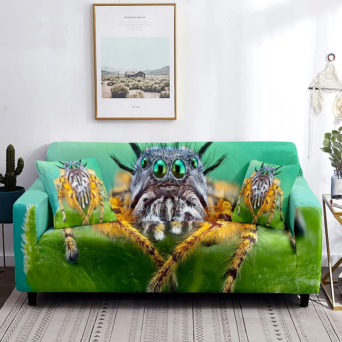 

Чехол для дивана в виде паука с 3D рисунком