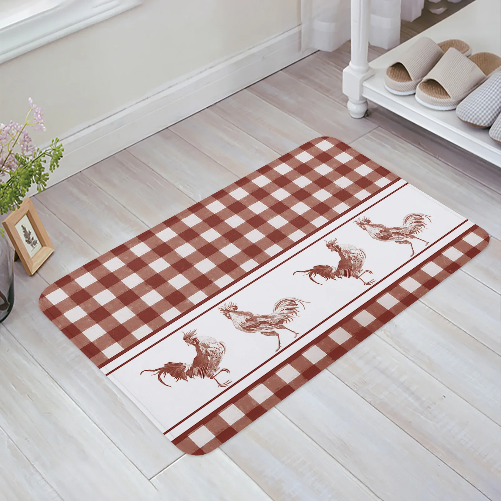 

Красный петух в клетку