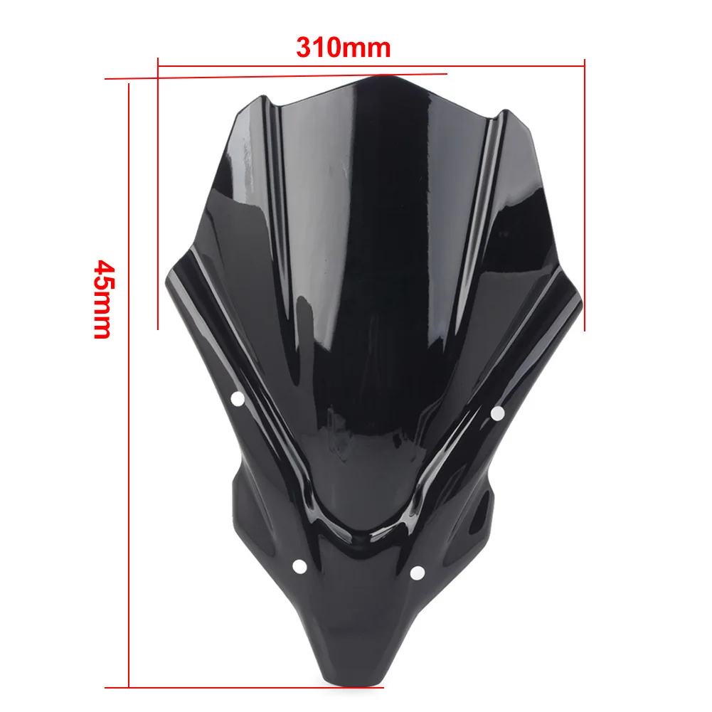 Черный лобовое стекло мотоцикла дефлектор ветрового стекла для Yamaha MT-07 MT07 2021 2022