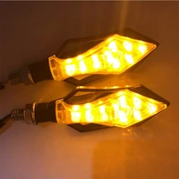 1pcs universal motorcycle bike led amber turn signal light indicator lamp blinker moto lights yellow amber us