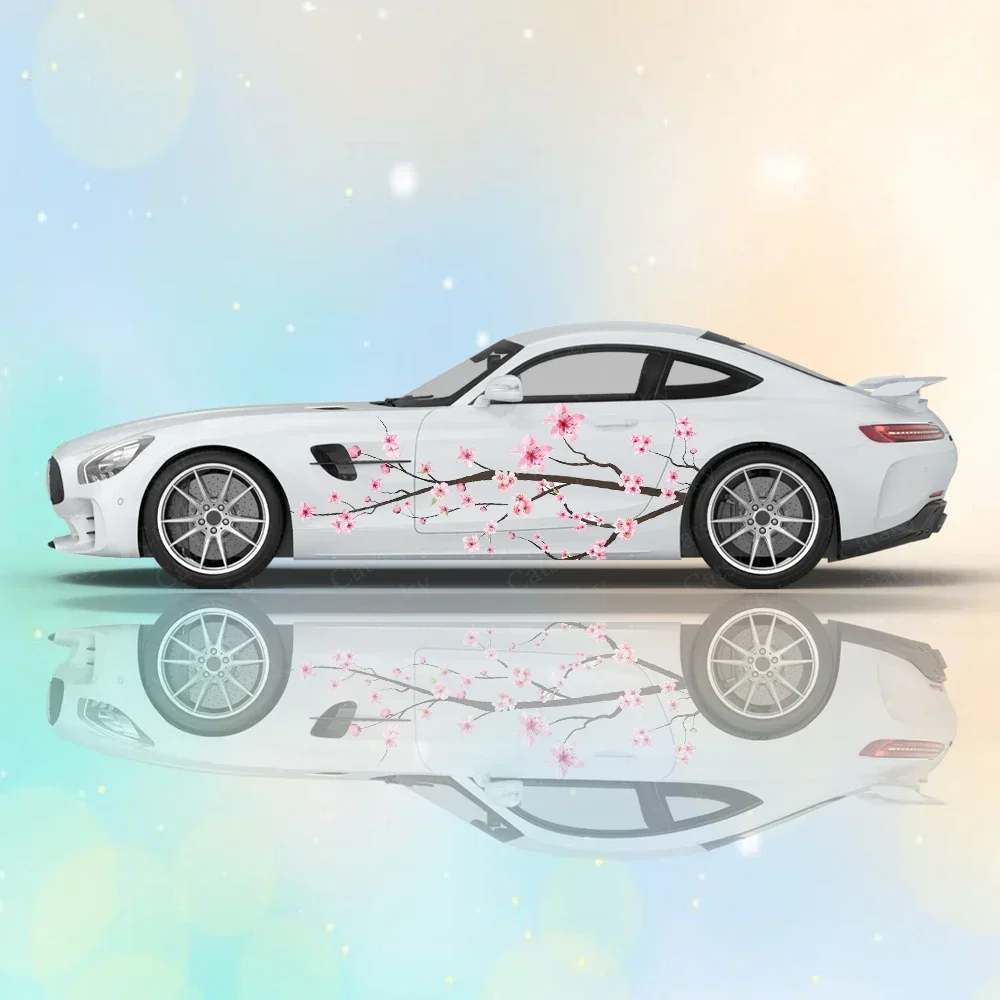 Японская боковая наклейка на автомобиль универсальный размер большая