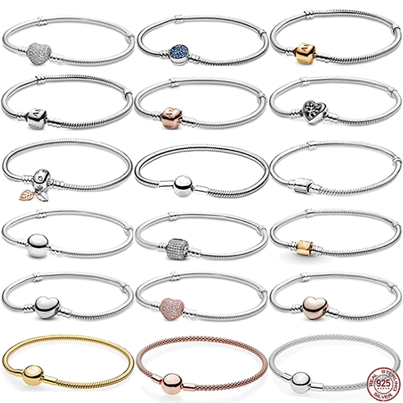 

Женский браслет из серебра 925 пробы, с круглым сердцем