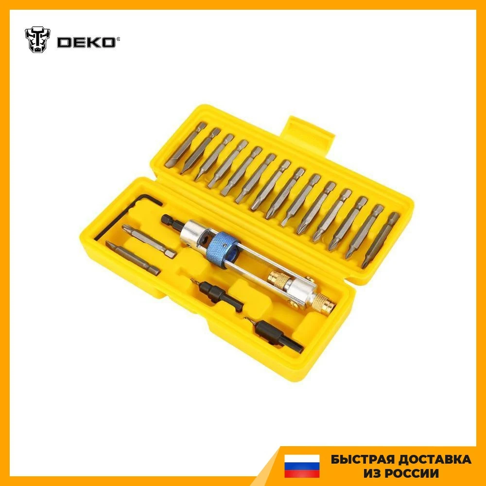 Набор бит сверл и насадка-твистер на шуруповерт DEKO DS20 065-0547 | Инструменты
