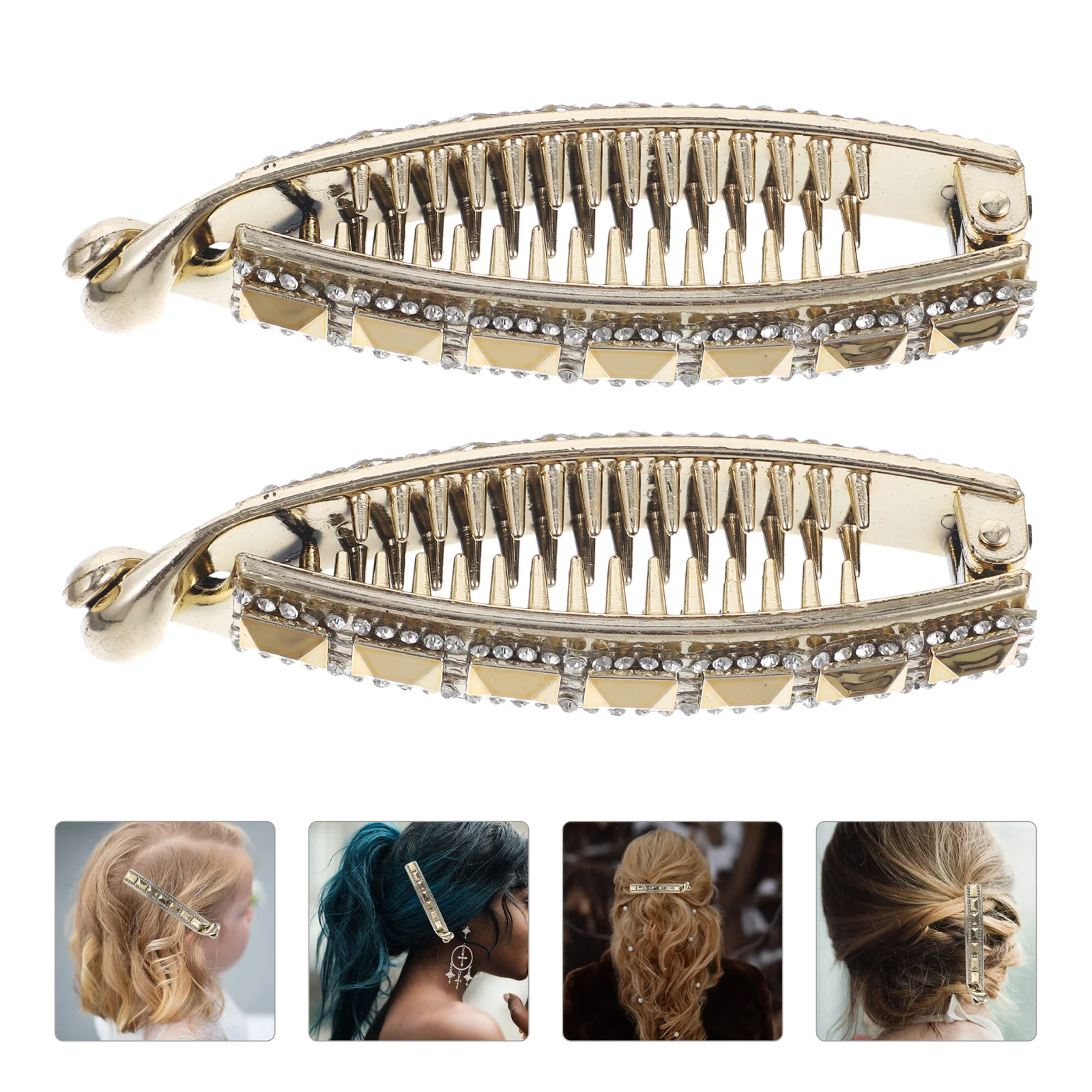 

2 шт., пластиковые зажимы для волос, в виде осьминога