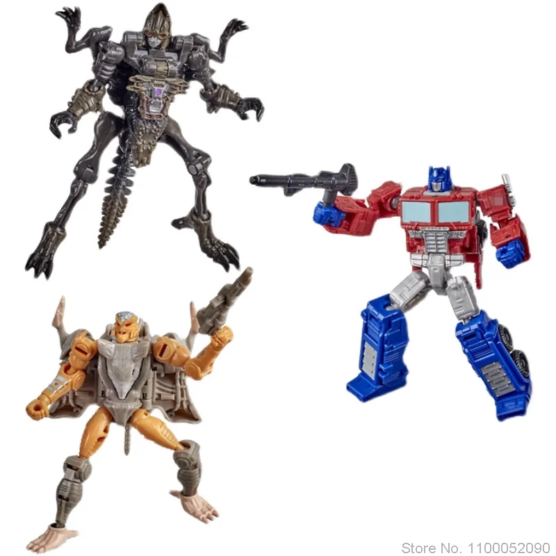 

9CM BANDAI Transformersed Siege Kingdom Series Core Level OptimusPrimes Rattrap Dinobot Actie Toy Figures Transformator Robot