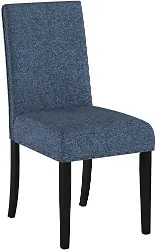 Фото l L Мебель Roundhill Biony Blue Тканевые обеденные стулья с отделкой гвоздями L №2