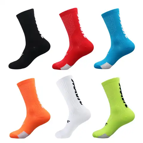 Профессиональные велосипедные носки дышащие мужские и женские Спортивные Компрессионные носки для бега баскетбола