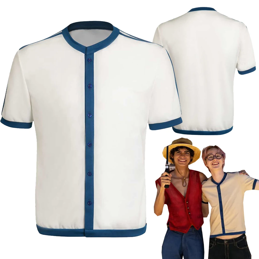 

Coby Косплей фантазия футболка с коротким рукавом живой экшн тв один Косплей Костюм Маскировка взрослые мужские белые топы халоуин костюмы