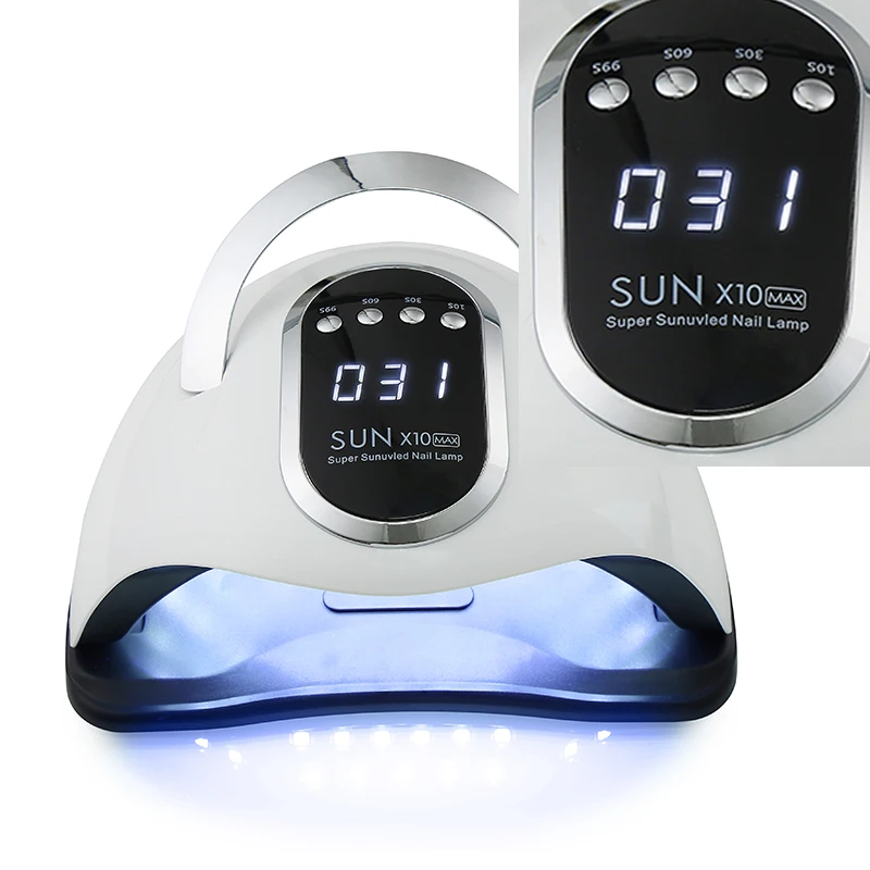 280W Лампа SUN X10 MAX УФ/LED для маникюра Быстросохнущий Гель-лак с настройкой таймера