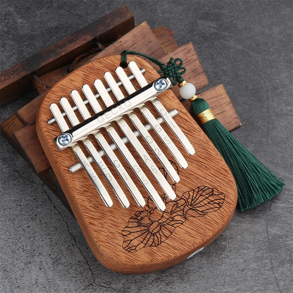 

8 Key C Tone Kalimba Thumb Piano Toy Mahogany Finger Kalimba With Tuning Hammer Musical Instrument