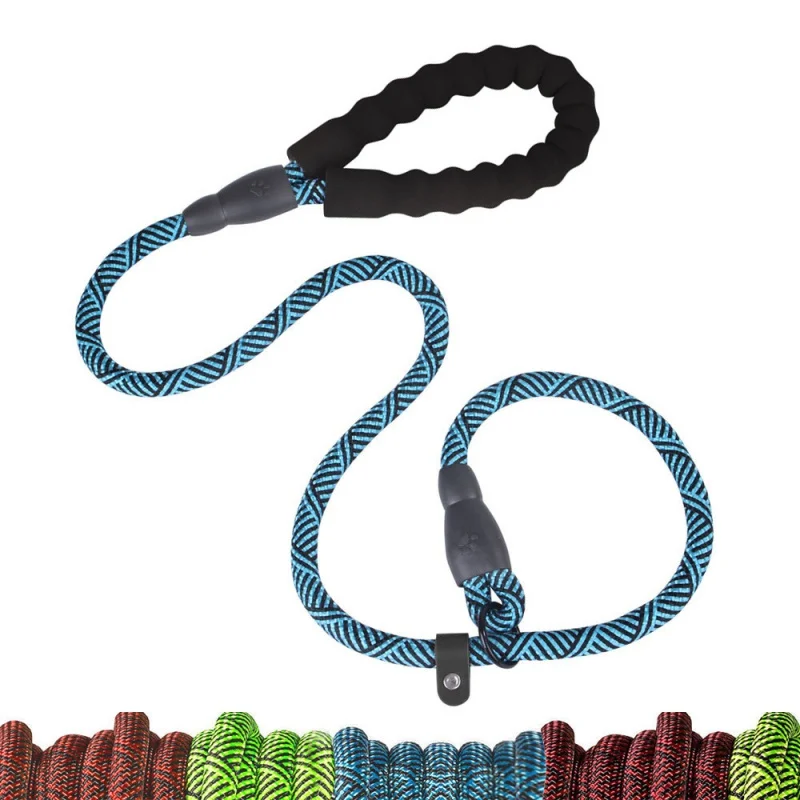 

Dog nylon traction rope pull resistant P chain traction single dog walking rope pet supplies