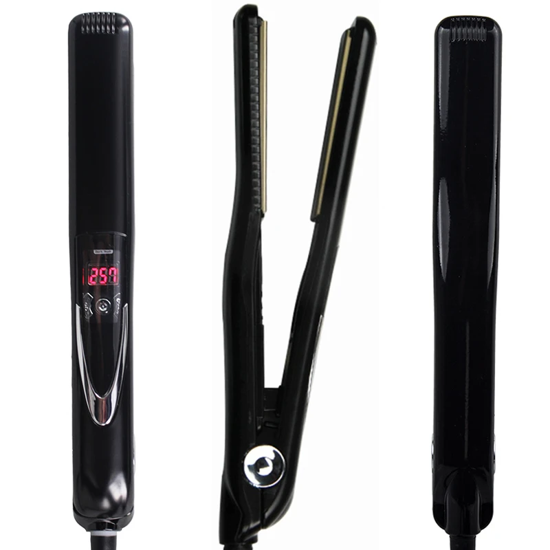 Высокотемпературный утюжок для волос 470 ° F титановый вибрирующий Кератиновый