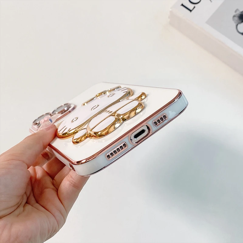 Чехол с зеркальным кронштейном Hello Kitty для телефона Huawei Honor 10 10i 20 20S 30 30S 50 Lite 60 SE 70 80