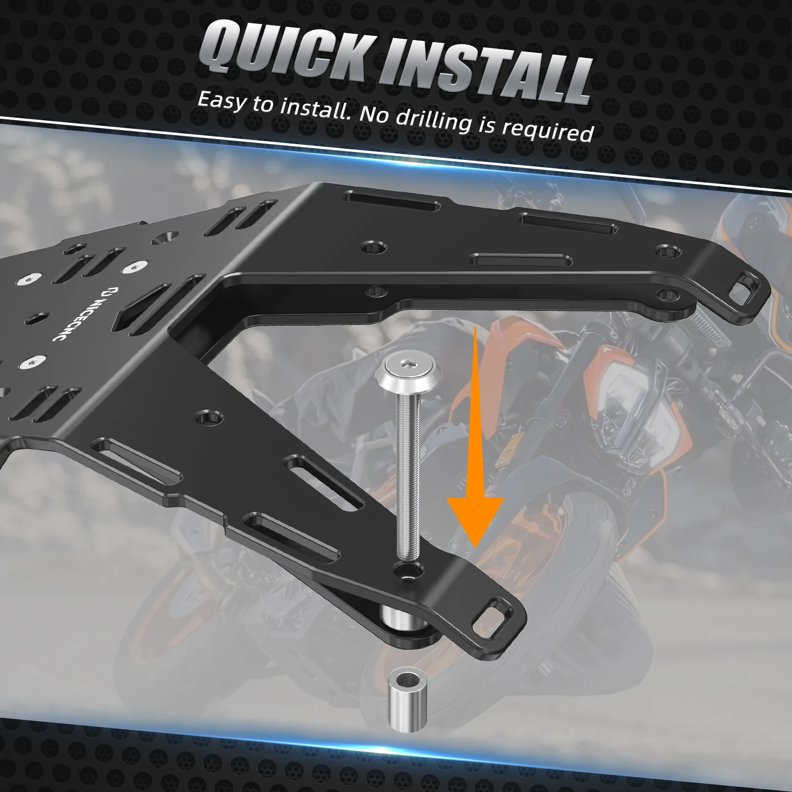 Для KTM 690 EnduroR задняя багажная полка седельная сумка кронштейн для крепления сумок