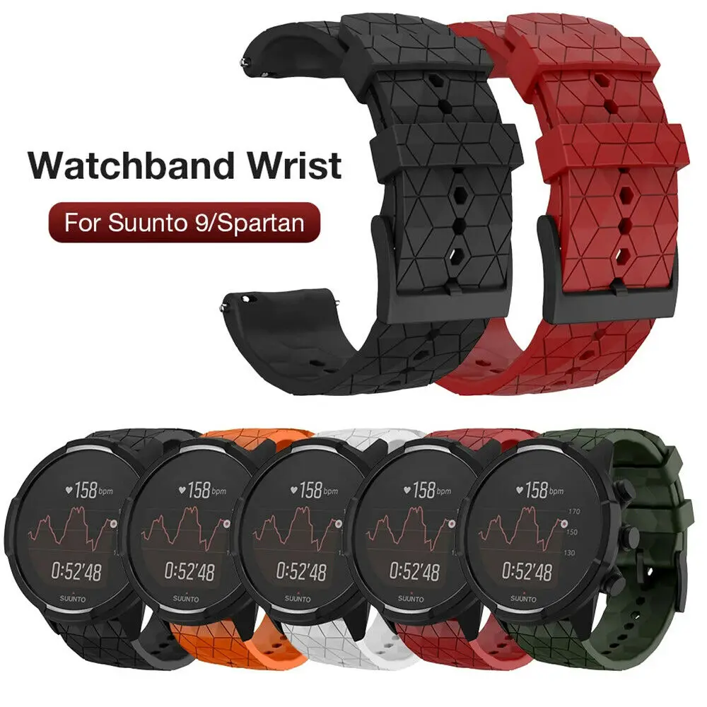 

Replacement Watch Band For Suunto 9 Baro Copper D5 Spartan Sport Silicone Watch Strap Wristband Strap