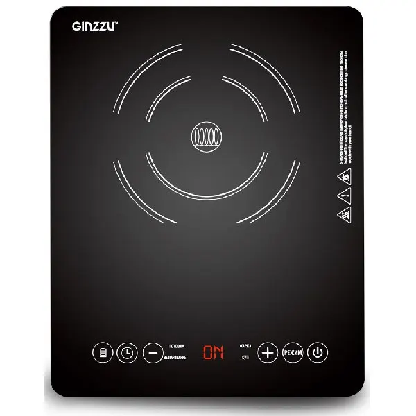 Настольная плита Ginzzu HCI-164 черный |