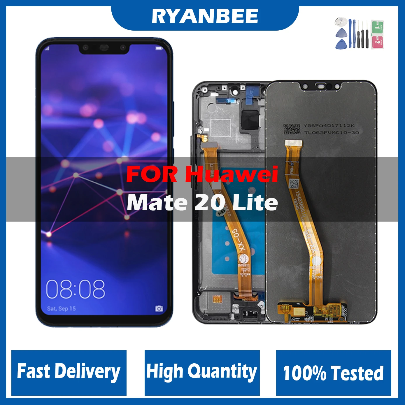 

6.3'' Original For Huawei Mate 20 Lite SNE-AL00, SNE-LX1 LCD Display Touch Screen Digitizer Assembly Maimang 7 Replacement lcd