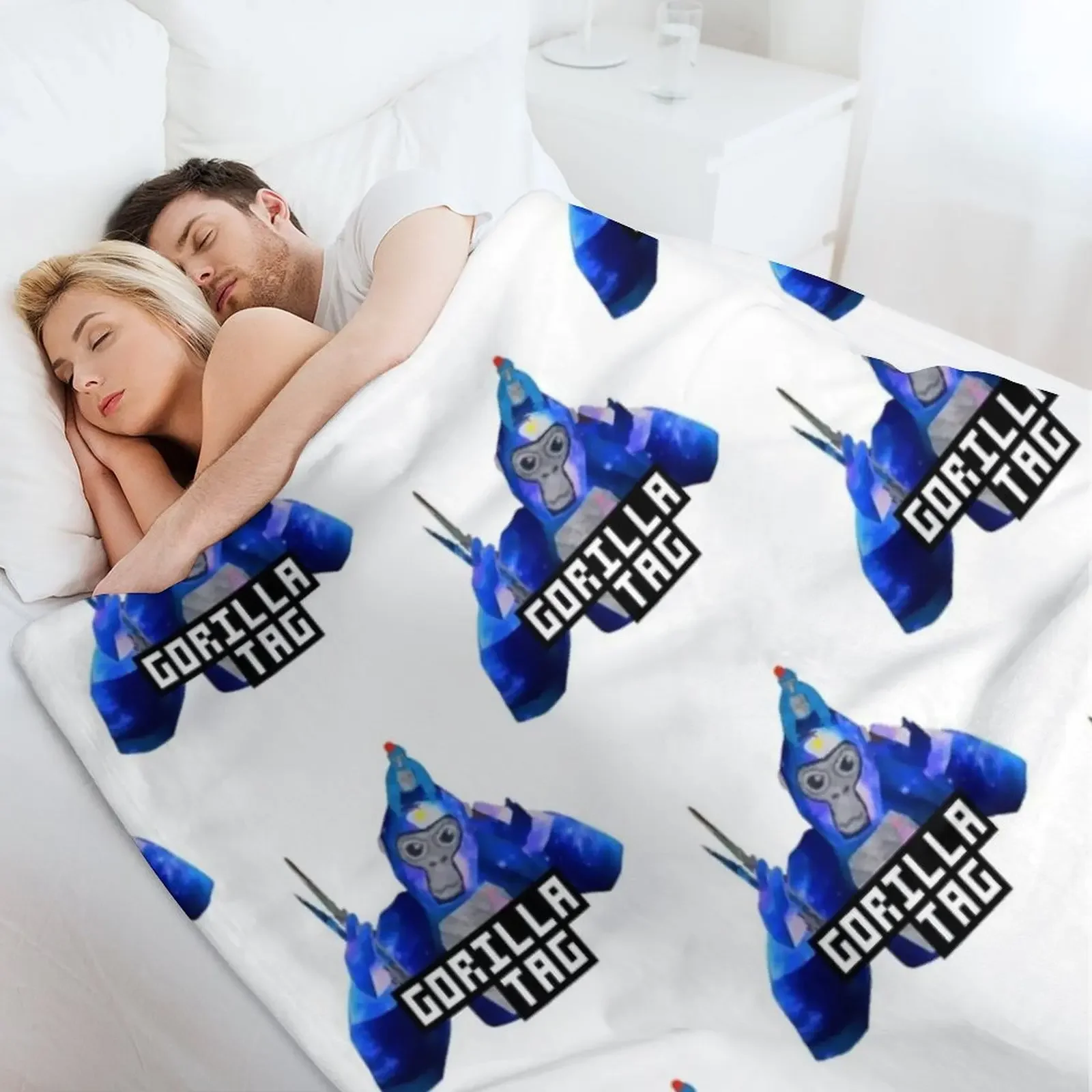 Gorilla Tag Monkey Hat от POLKART Плед Одиночное декоративное утяжеленное одеяло для диванов