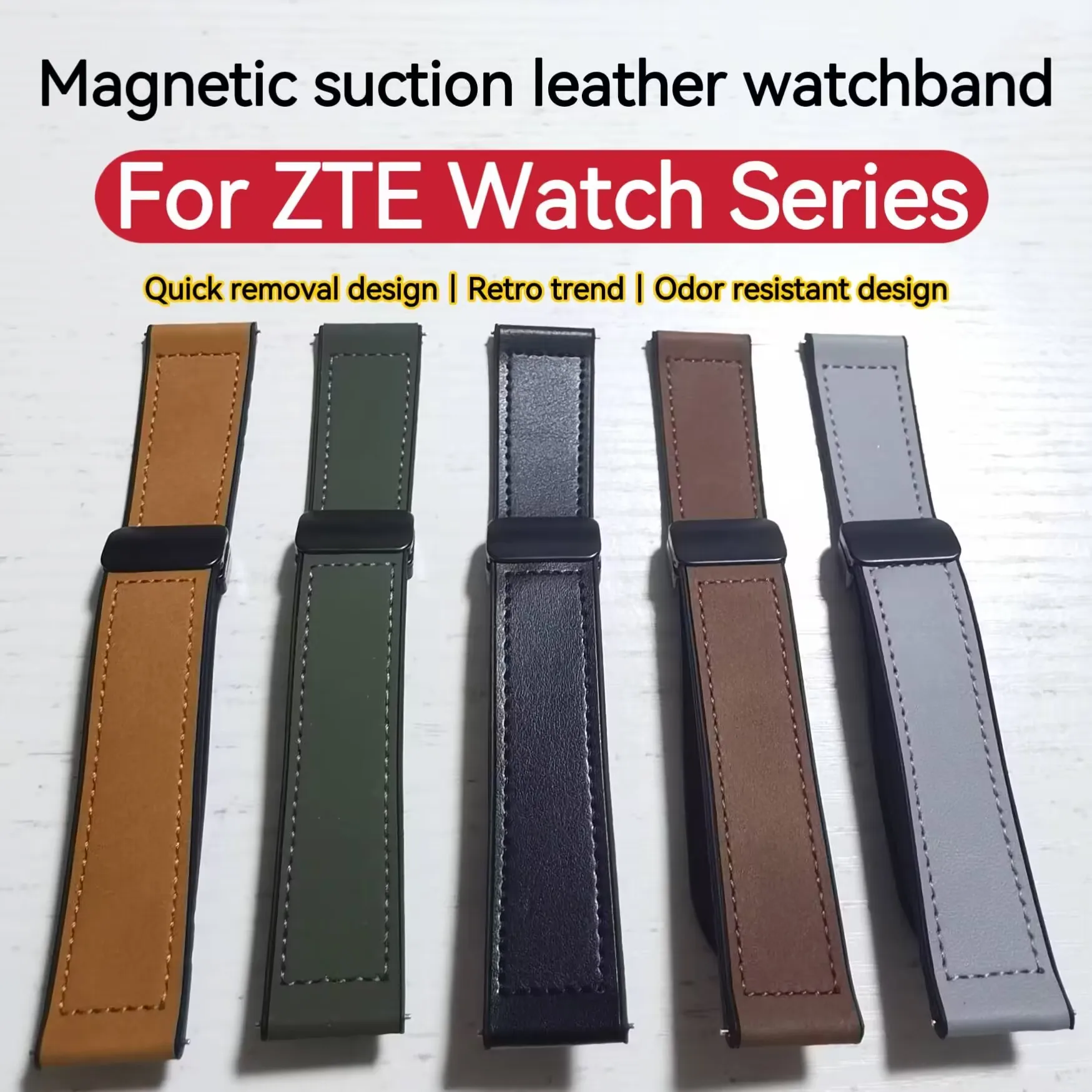 Ремешок для часов ZTE Live Watch GT Магнитный винтажный деловой ремень высокого класса