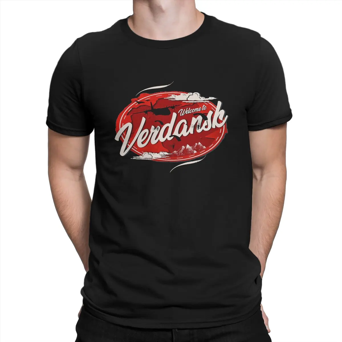 

COD Game Men's TShirt Verdansk Individuality T Shirt Graphic Sweatshirts New Trend