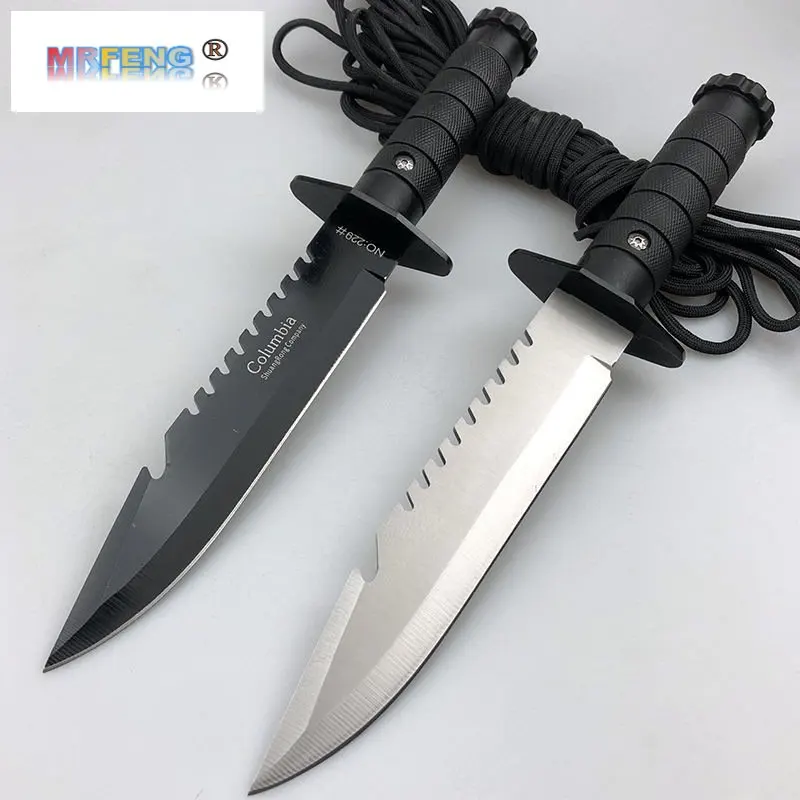 

Военный Тактический нож для кемпинга, нож с фиксированным клинком, спасательный инструмент для выживания, охотничий нож, боевой нож для акт...