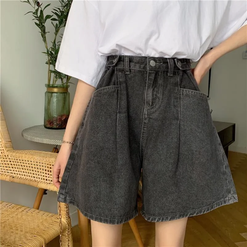 2023 Summer Hot New Korean High Waist Slim Denim Shorts