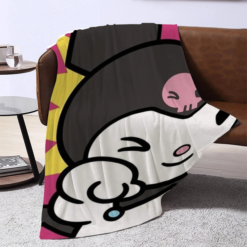 

Anime Blanket Cute Kuromies Blankets for Decorative Sofa Blanket Summer Comforter Fluffy Soft Blankets & Throws Furry Throw Bed