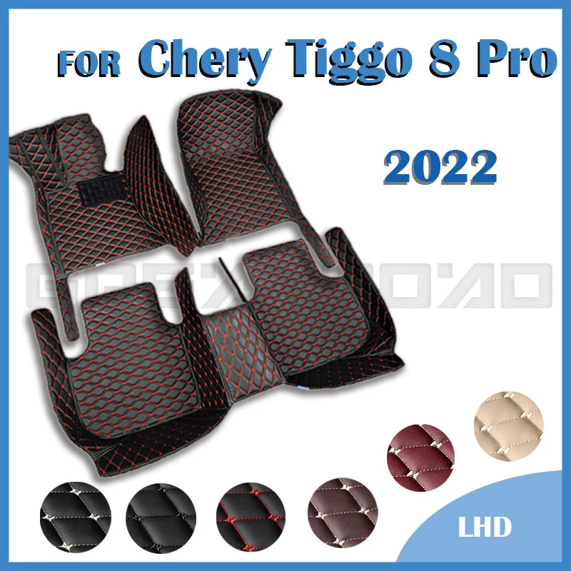 

Автомобильные коврики для Chery Tiggo 8 Pro, пять сидений, 2022, индивидуальные автомобильные подкладки для ног, чехол для телефона, аксессуары для интерьера