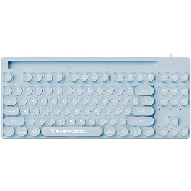 

Waterproof 87key Keyboard Mechanical Feel Rgb Backlit Ergonomics Keyboards Mini Game Keyboard Backlight Wired Luminous Kyboard