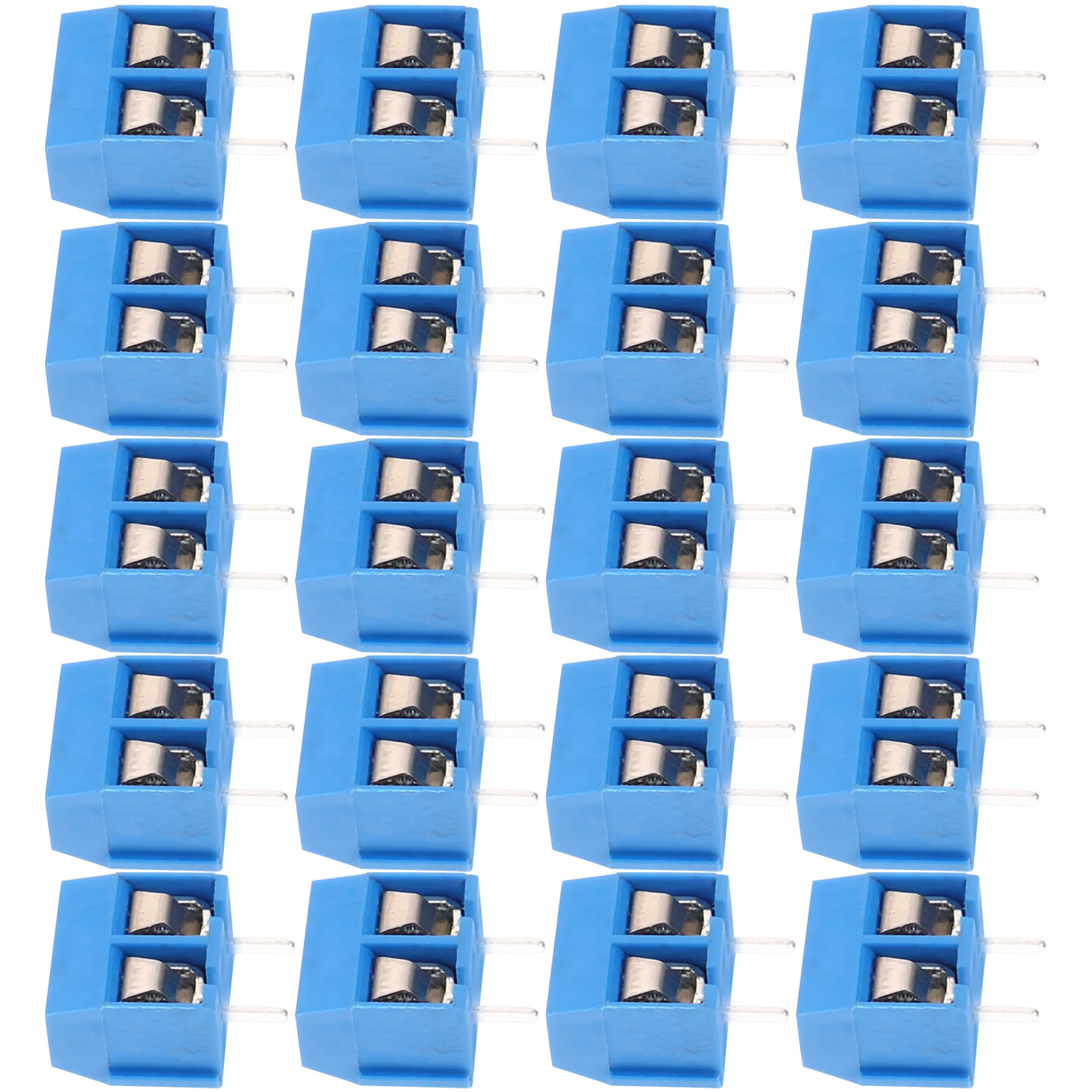 

100 Pcs Terminals Pcb Mount Block Electrical Accessory Blocks Strip Screw Quick Connector 2 Pin Connectors