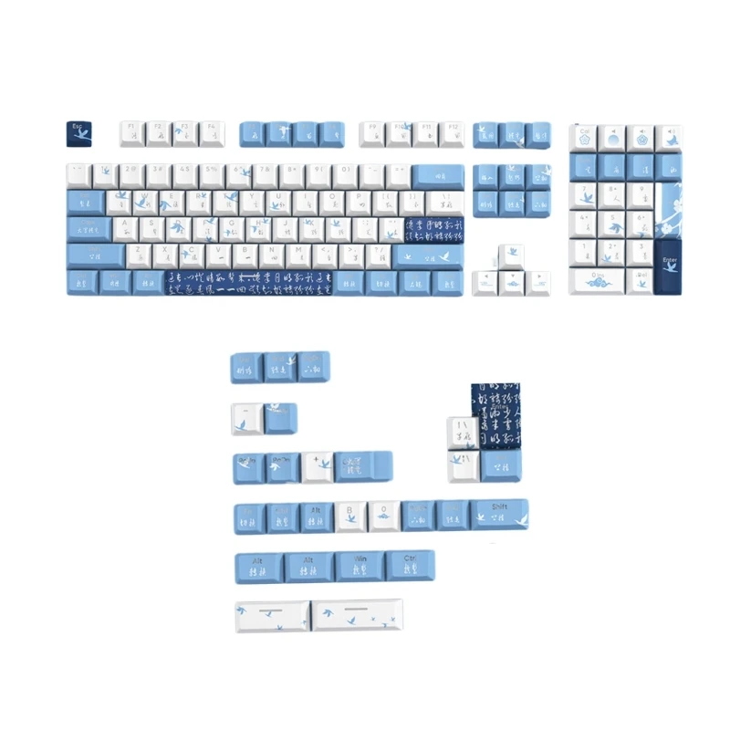 

108/135Key DyeSubbed Keycap WildGoose PBT Keycaps for Mechanical Keyboards