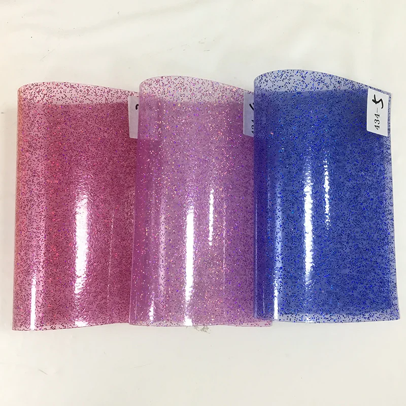 

Transparent With Metallic Gold TPU Waterproof Faux Leather Sheets，Fabric for upholstery Desk Mat HandBags Umbrella DIY Crafts