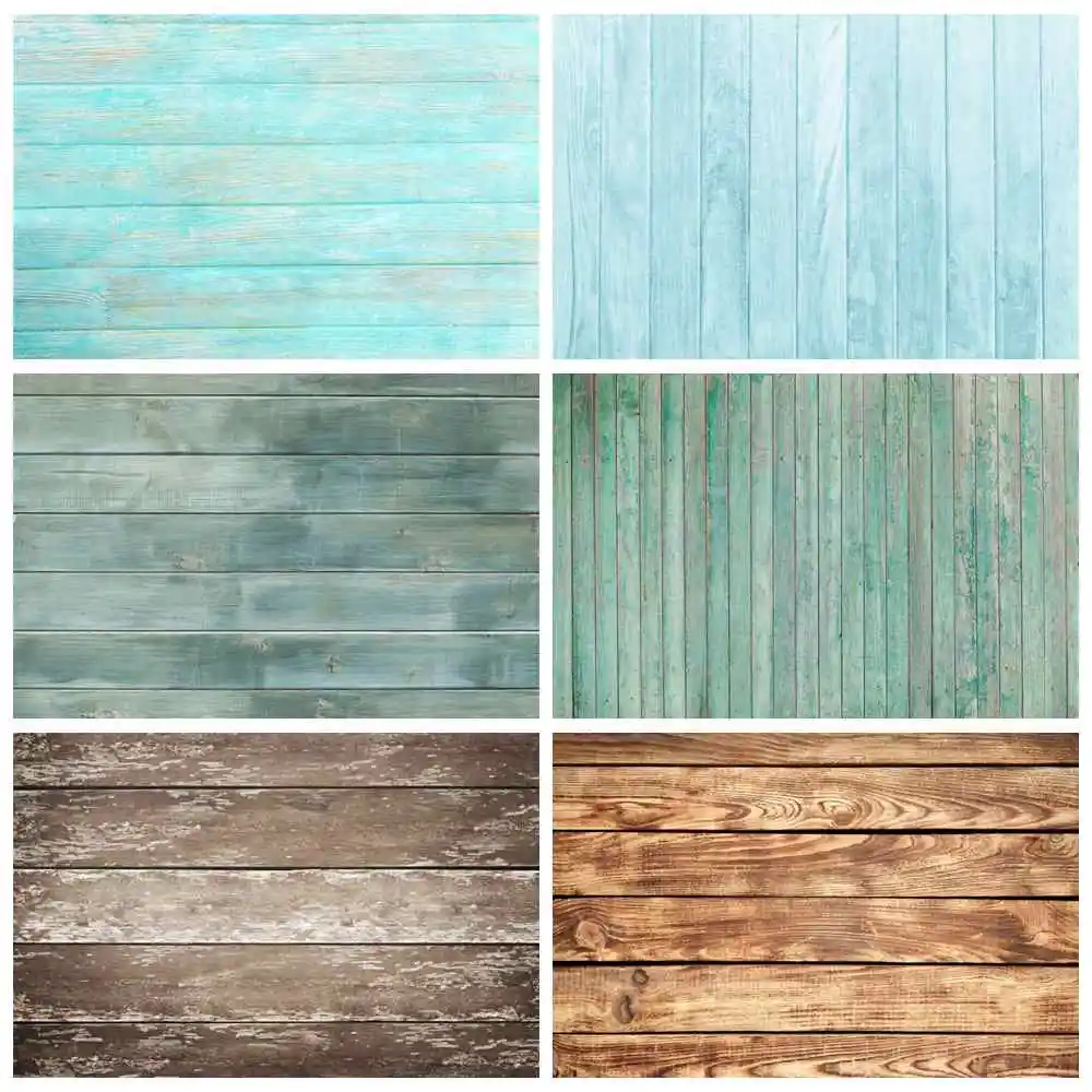 Grunge Wooden Boards Planks Photography Backdrops Banner Custom Baby Home Decoration Photo Booth Backgrounds Studio Floor Prop