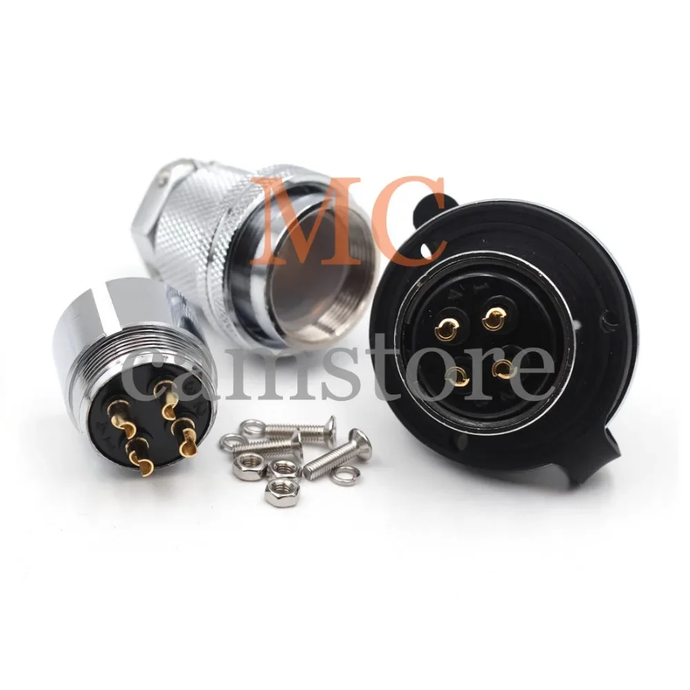 4-контактный водонепроницаемый разъем питания GX30 авиационный провод для припоя