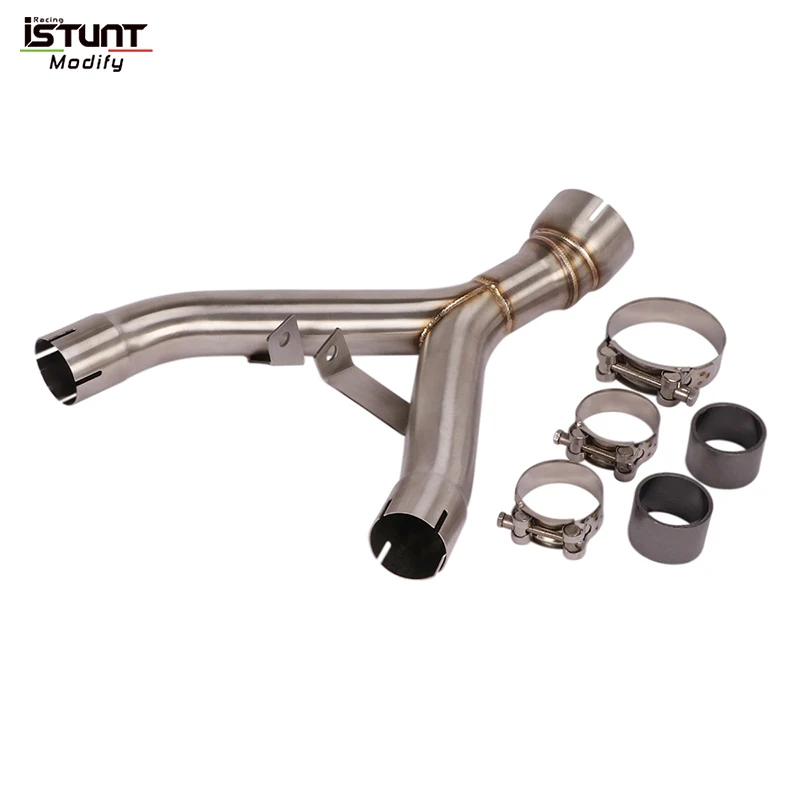 

Слипоны для Kawasaki Z1000 Z1000SX 2010 - 2020 выхлопная труба мотоцикла Мото модификация средней звеньевой трубы соединение оригинальный глушитель