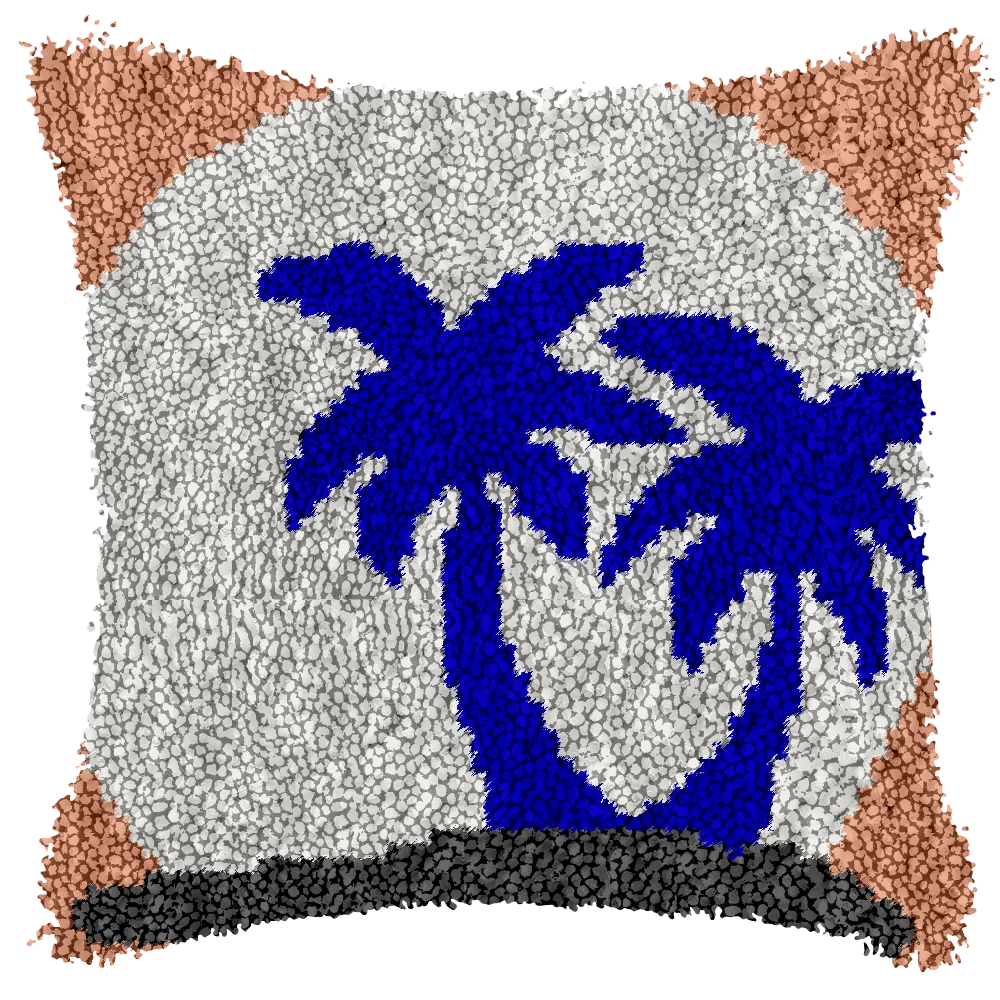 

Latch Hook Cushion Cartoon Pillow Case Printed Color Canvas Acrylic Yarn Latched Hook Pillow Kits Crochet Cushion Cover tapiz