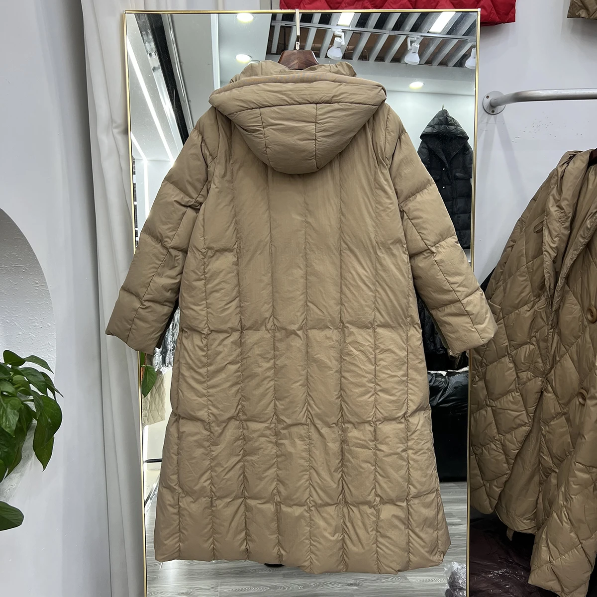 New Women Long Down Jacket Casual Style Autumn Winter Coats And Parkas Female Outwear
