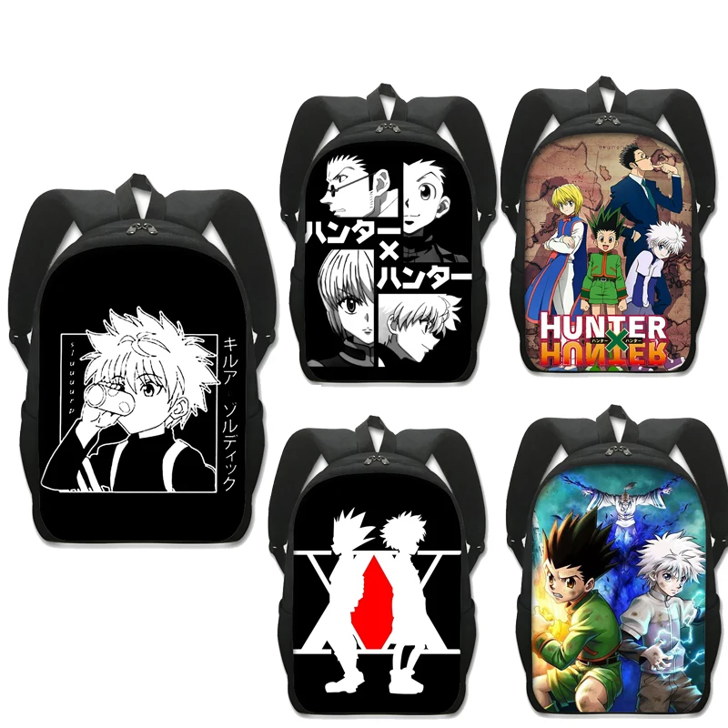 

Boys Girls Hunter X Hunter Backpacks Kids Cartoon Canvas Knapsack Children Anime Print Rucksack Mochila Students School Bags