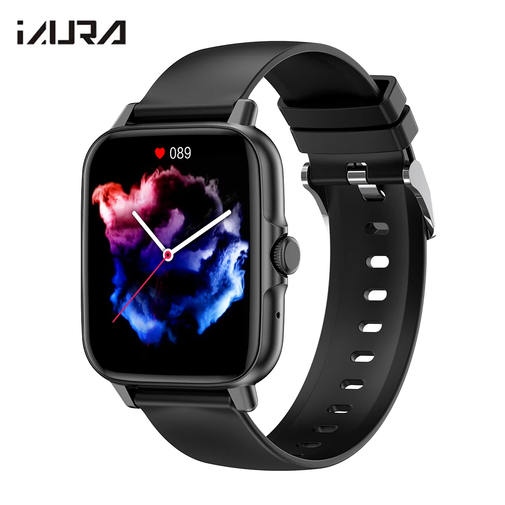 

IAURA Smart Watch Men Women Heart Rate Fitness Tracker Bluetooth Call Waterproof Sport Smartwatch GTS3 for Android iOS Phone