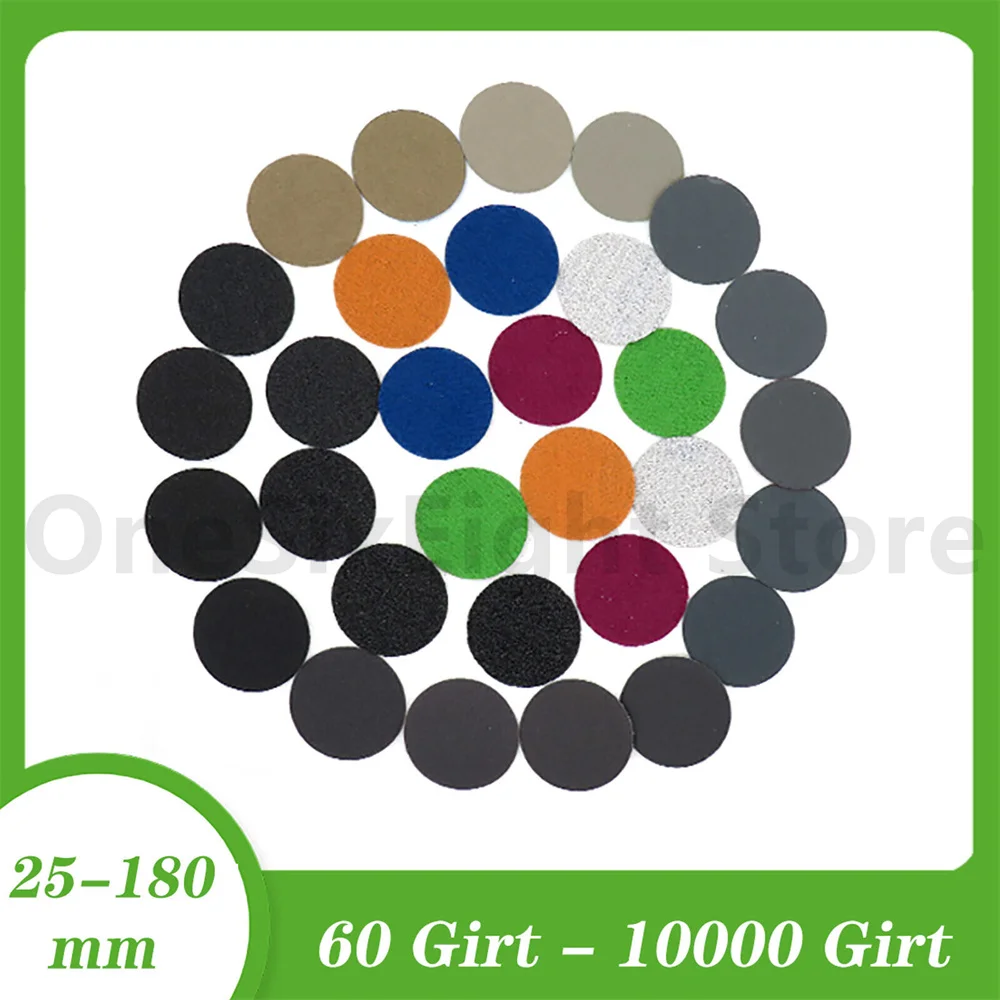 

25mm-180mm Sanding Discs Sanding Pads 60-10000 Grit Wet & Dry No Hole