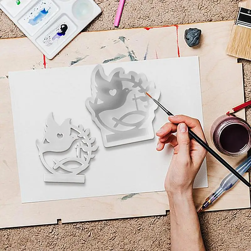 Смоляная форма для животных птиц силиконовая голубей многоразовые формы литья