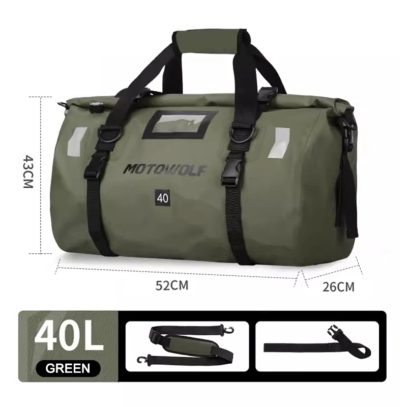 

Сумка на заднее сиденье мотоцикла, водонепроницаемая, 40 л/66 л/90 л